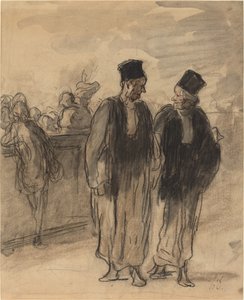 iki avukat by Honoré Daumier