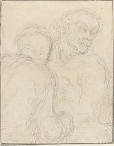 İki adam by Honoré Daumier