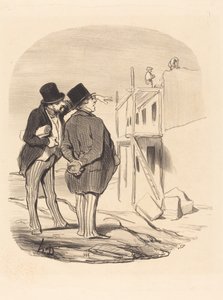 Harabeler Arasında İki Adam by Honoré Daumier