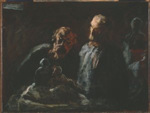 İki Heykeltıraş by Honoré Daumier