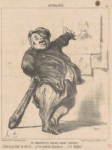 Yeni dönüştürülmüş bir Bonapartist by Honoré Daumier