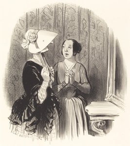 Bir Pamela Şapkası by Honoré Daumier