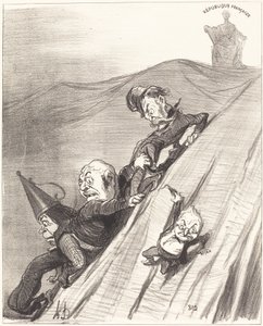 tehlikeli bir yol by Honoré Daumier