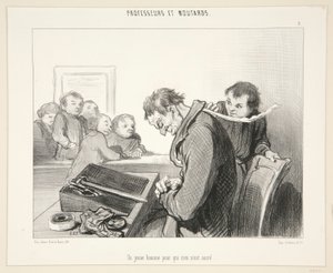 Hiçbir şeyi olmayan genç bir adam by Honoré Daumier