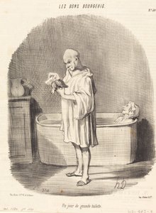 Harika bir tuvalet günü by Honoré Daumier