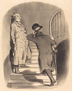 Süresini aynen ödeyen Kiracı by Honoré Daumier