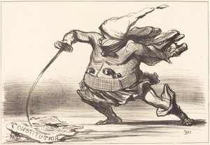 Bot giyen bir Matamore... by Honoré Daumier