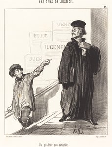 Memnun olmayan bir davacı by Honoré Daumier