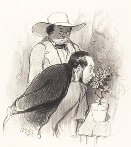 Bir Botanistin Zaferi by Honoré Daumier