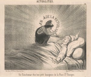Bir Kabusu ... Place St. Georges Burjuva by Honoré Daumier