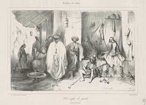 Decamps tarafından boyanmış bir bekçi kulübesi by Honoré Daumier