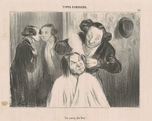 Bir atış! by Honoré Daumier