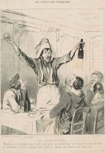 son bir tost by Honoré Daumier
