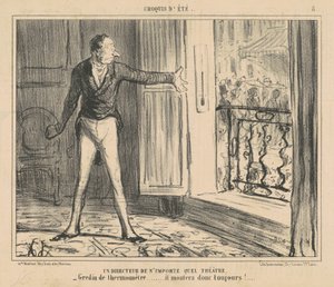 Herhangi bir tiyatronun yönetmeni by Honoré Daumier