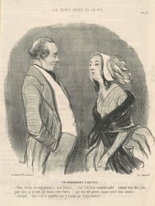 Bir sanatçının bağlılığı by Honoré Daumier