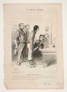Bir adam kendine rağmen kurtarır by Honoré Daumier