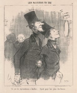 Bir günlük fayda performansı by Honoré Daumier