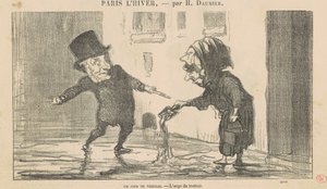 soğuk bir gün by Honoré Daumier