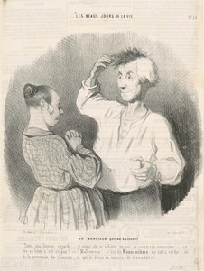 Gençleşiyor bir beyefendi by Honoré Daumier