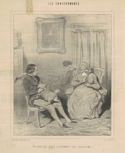 Zalimce bir mülk kazanan bir yeğen by Honoré Daumier
