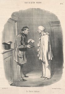 Tüysüz Pierrot by Honoré Daumier