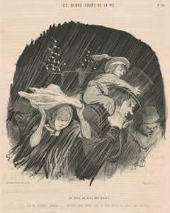 Milli bayram gecesi by Honoré Daumier