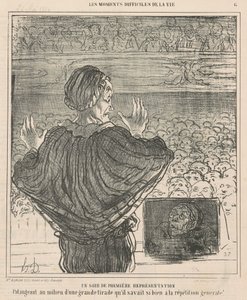İlk performans gecesi by Honoré Daumier