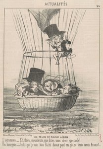Bir hava zevk treni by Honoré Daumier