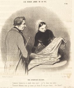 Hassas bir dikkat by Honoré Daumier
