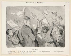 İsyan; 4. Profesörler ve Hardallar by Honoré Daumier