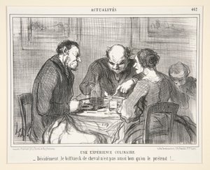 Bir Mutfak Deneyimi: Kesinlikle, at bifteği n by Honoré Daumier