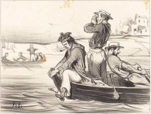 Açık suda bir toplantı by Honoré Daumier