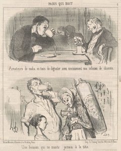 Asla kafana gitmeyen bir içecek by Honoré Daumier