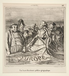bir ders by Honoré Daumier