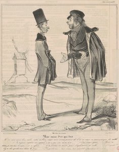 Uyuyan bir altın madeni by Honoré Daumier
