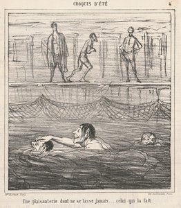 Asla bıkmayan bir şaka... by Honoré Daumier