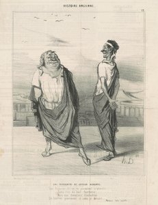 jouyeauz augurs toplantısı by Honoré Daumier