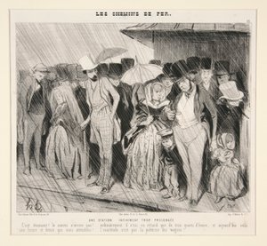 Sonsuz derecede uzun bir istasyon: C by Honoré Daumier