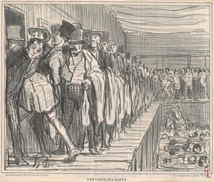 hamam ziyareti by Honoré Daumier