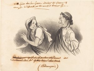 Git... öfkene hayran ol... by Honoré Daumier