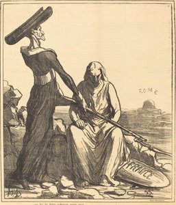 benim için seni bitireceğim by Honoré Daumier