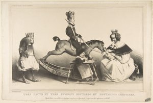 Çok Kibirli ve Çok Güçlü Meşruiyetçi Brats, Şubat 1834. by Honoré Daumier