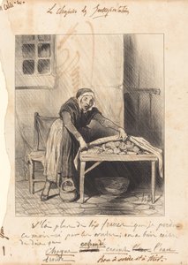 Kaybettiğim altı franktan fazla... by Honoré Daumier