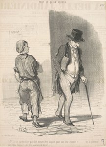 İşte endişelenmesi gereken bir kişi... by Honoré Daumier