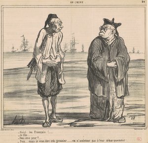 Fransızlar gelsin! ... ben kızım ... by Honoré Daumier