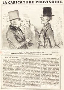 Voila!... bezelye için ünlü bir zaman... by Honoré Daumier