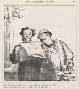 Hisse senedi fiyatını görün by Honoré Daumier