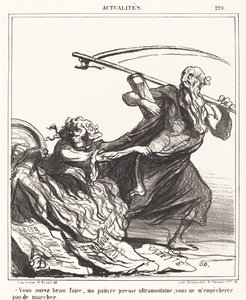 Ne yaparsan yap, zavallı basınım... by Honoré Daumier