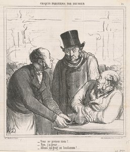 Hiçbir şey almıyor musun? by Honoré Daumier