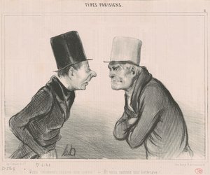 Baston gibi mantık yürütüyorsun! by Honoré Daumier